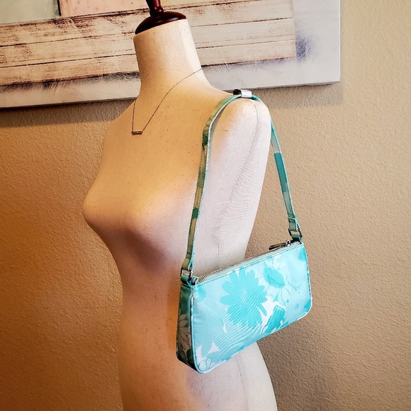 ASOS Handbags - ASOS DESIGN | Slim 90s Shoulder Bag in Green Floral NWT